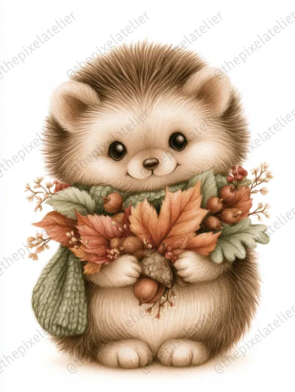 Cozy Autumn Storybook Cliparts