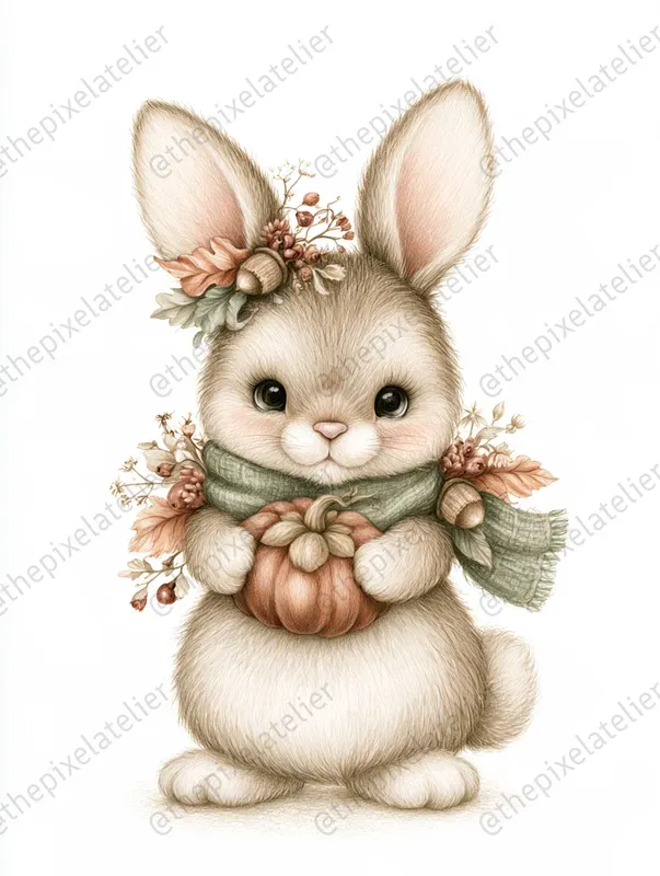 Cozy Autumn Storybook Cliparts
