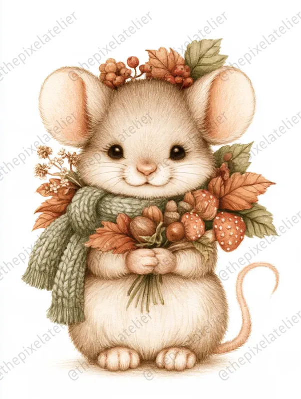 Cozy Autumn Storybook Cliparts