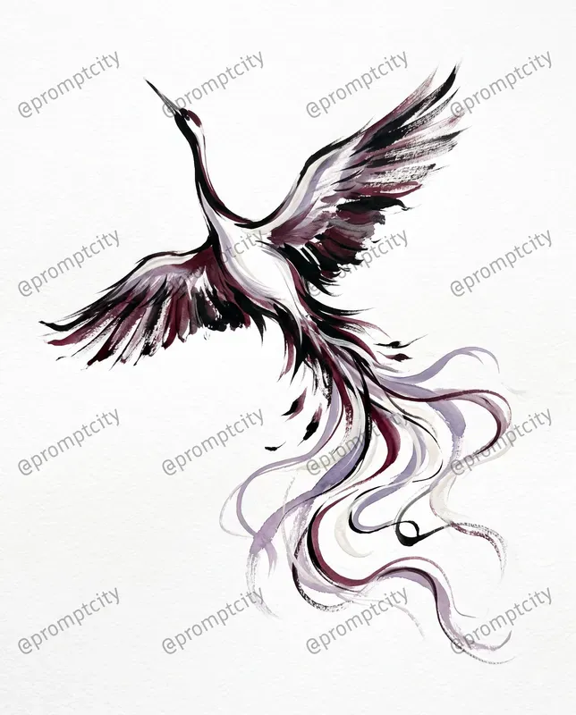 Minimalist Gestural Brushstroke Art