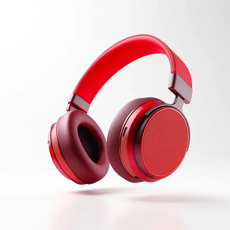 Minimalist Red Accent Product Designs