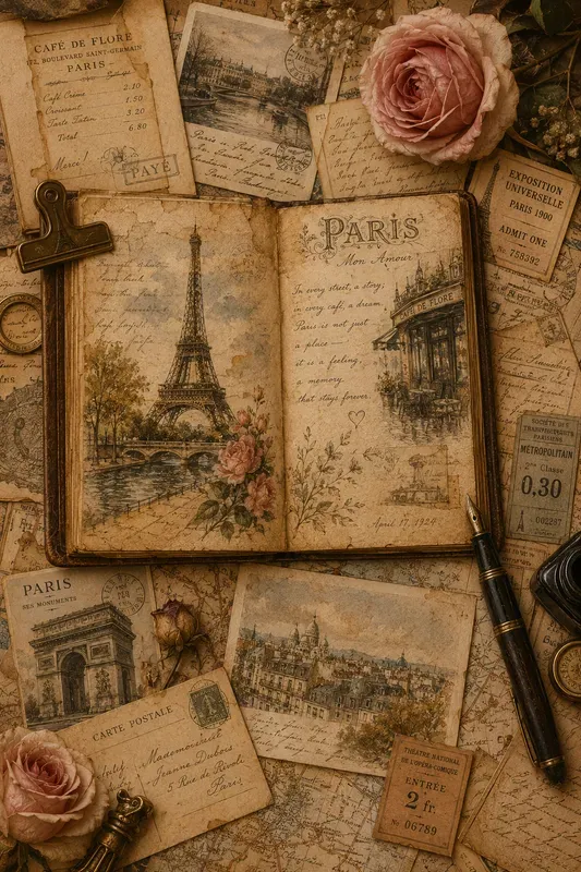 Vintage Ephemera Collages