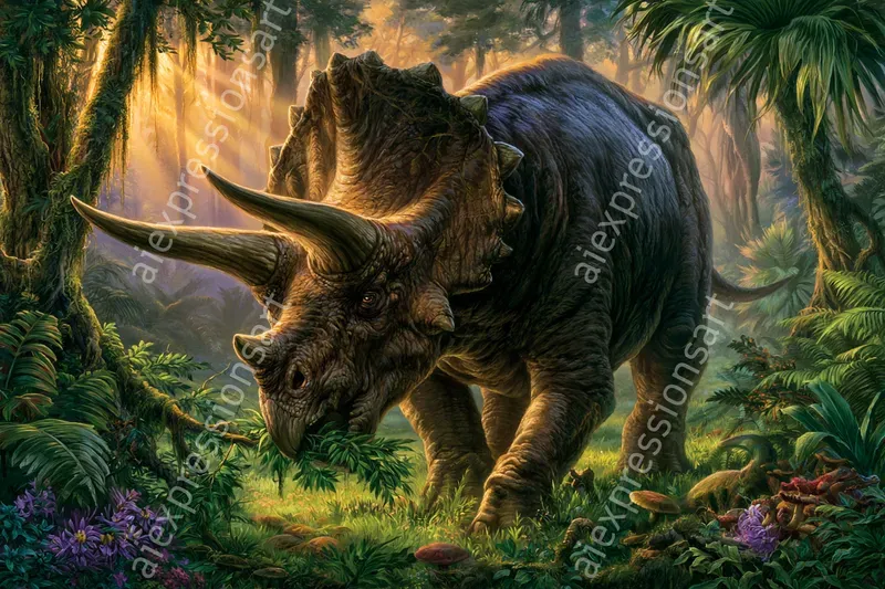 Classic Oil Painting Majestic Paleoarts