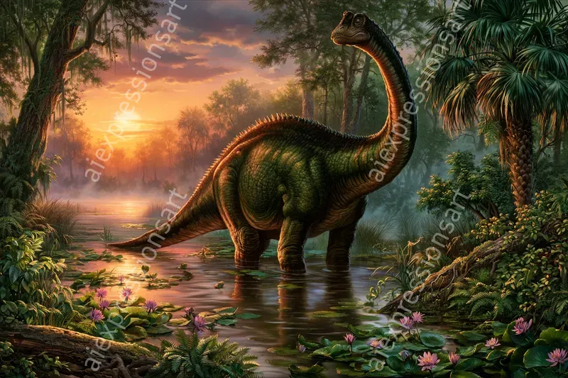 Classic Oil Painting Majestic Paleoarts