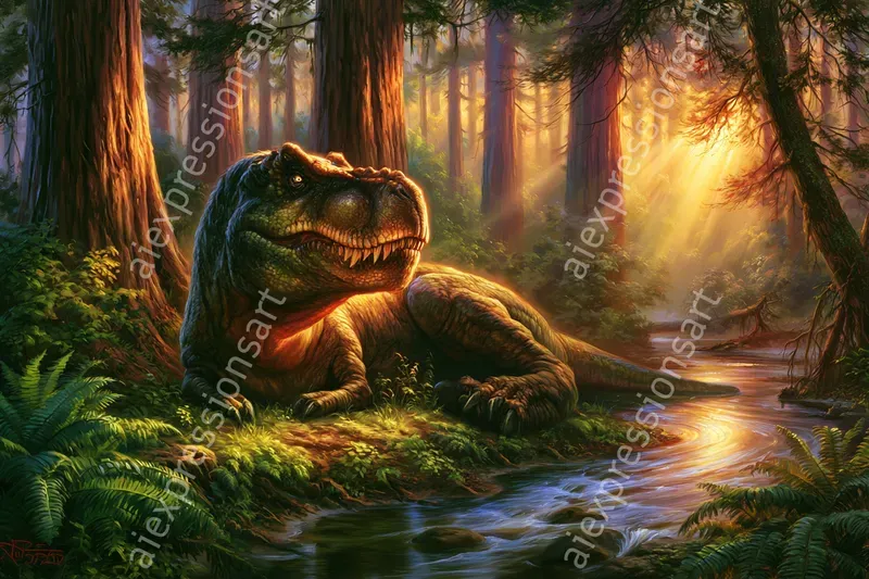 Classic Oil Painting Majestic Paleoarts