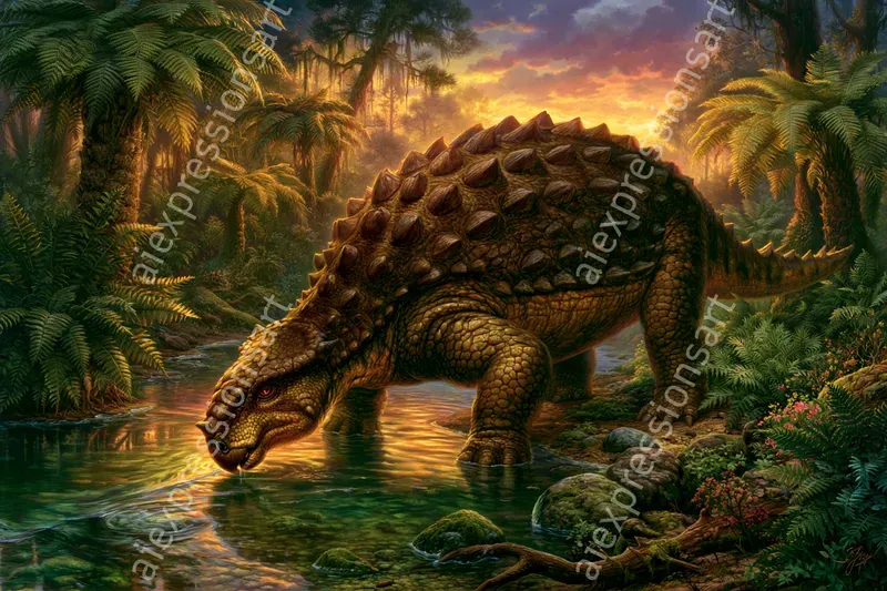 Classic Oil Painting Majestic Paleoarts