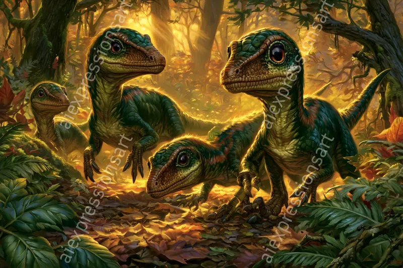 Classic Oil Painting Majestic Paleoarts
