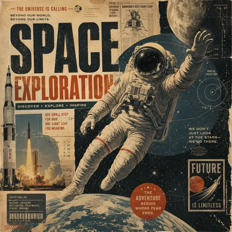Vintage Collage Poster Generator
