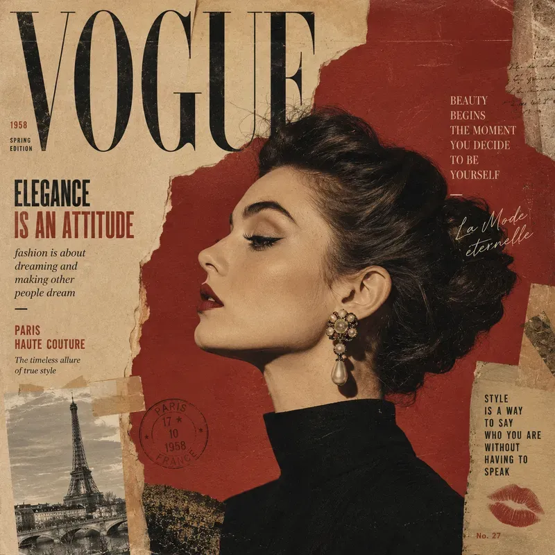 Vintage Collage Poster Generator