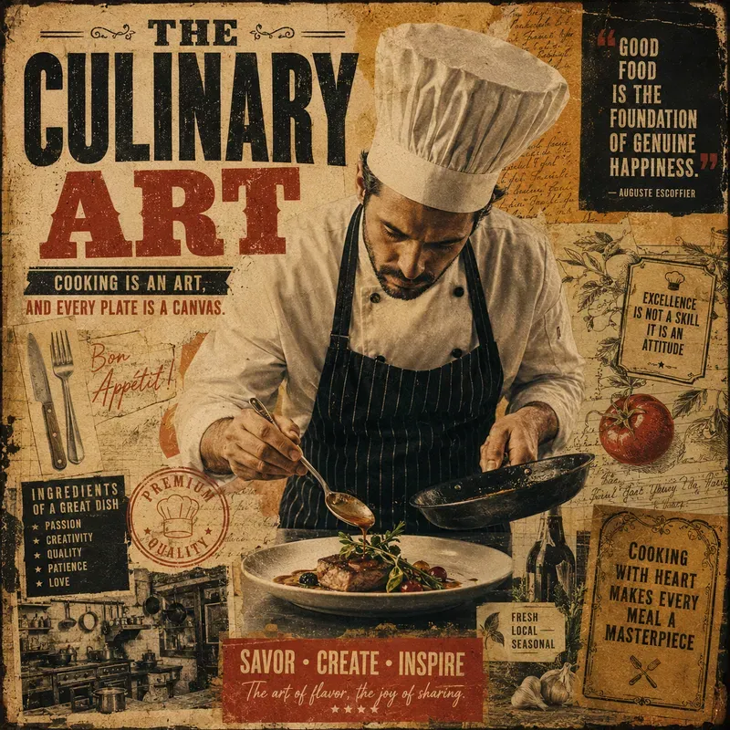 Vintage Collage Poster Generator