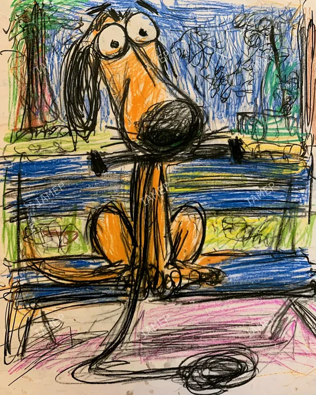 Chaotic Crayon Cartoon Scenes