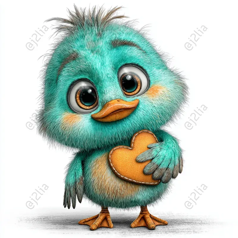 Cute Valentine Baby Animal Clipart