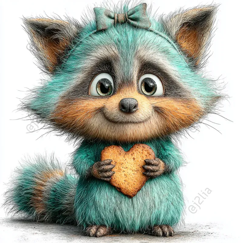 Cute Valentine Baby Animal Clipart