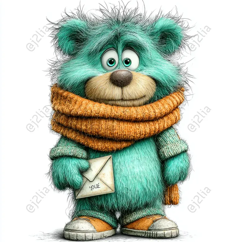 Cute Valentine Baby Animal Clipart