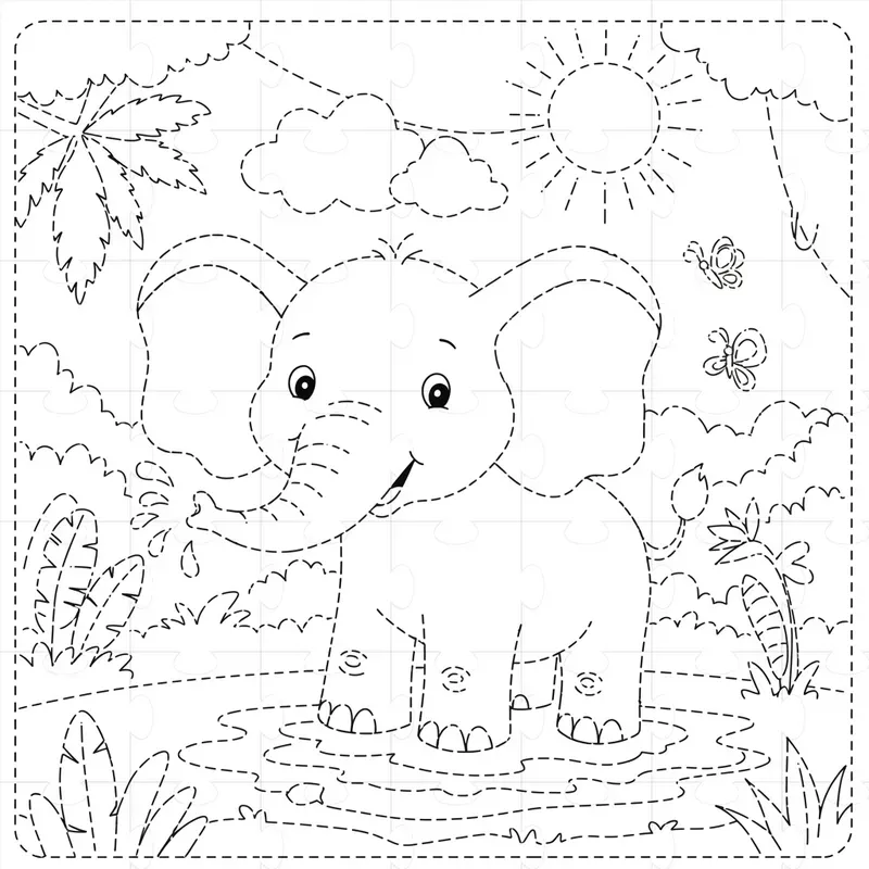 Any Cute Tracing Lines Kid Coloring Books
