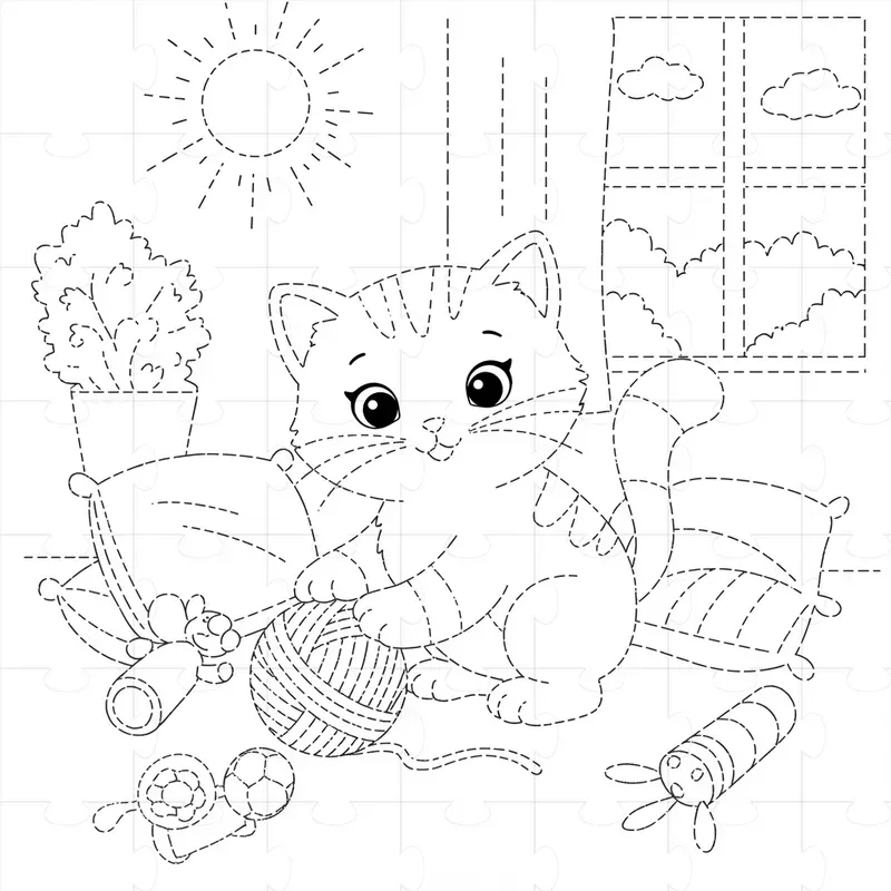 Any Cute Tracing Lines Kid Coloring Books
