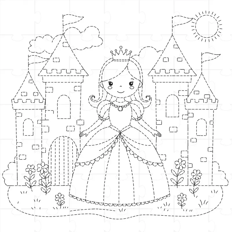 Any Cute Tracing Lines Kid Coloring Books