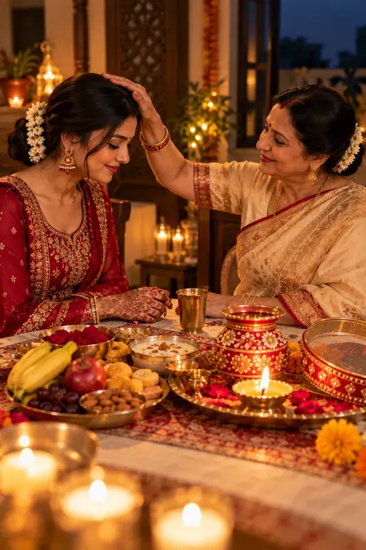 Karva Chauth Couple Photos