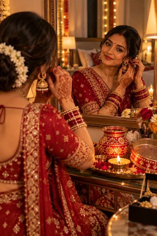 Karva Chauth Couple Photos