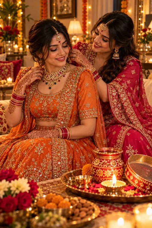 Karva Chauth Couple Photos