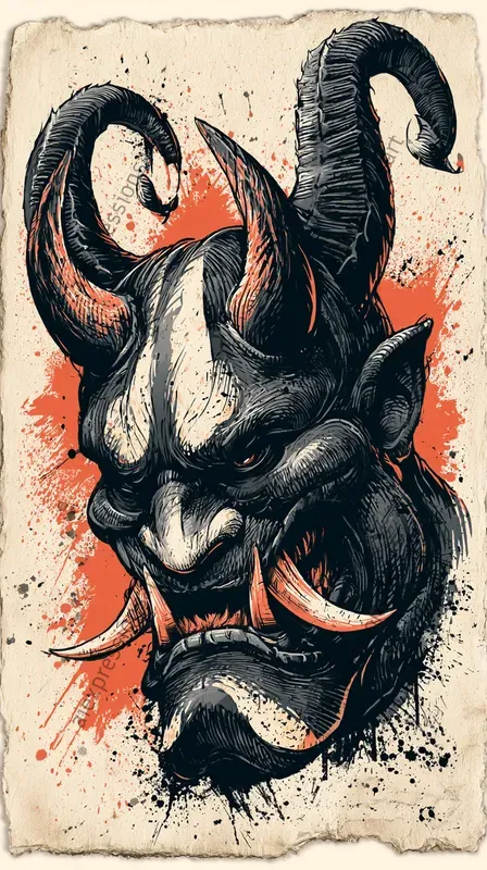 Neo Traditional Yokai Tattoo Art