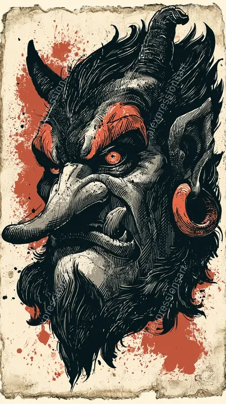 Neo Traditional Yokai Tattoo Art