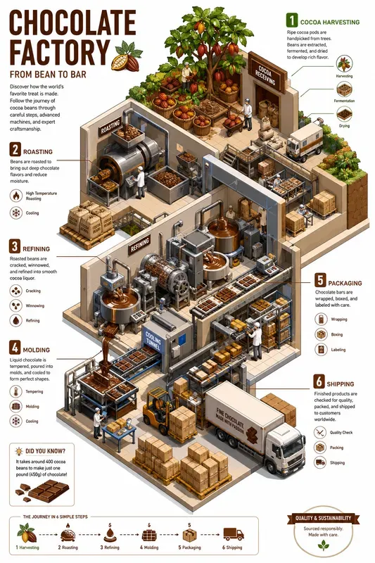 Isometric Process Infographics