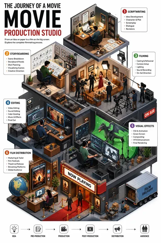 Isometric Process Infographics