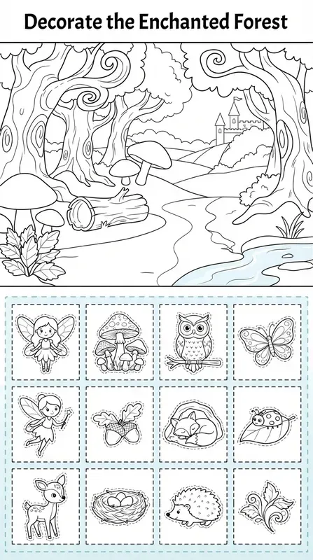 Creative Decorating Worksheets For Kids