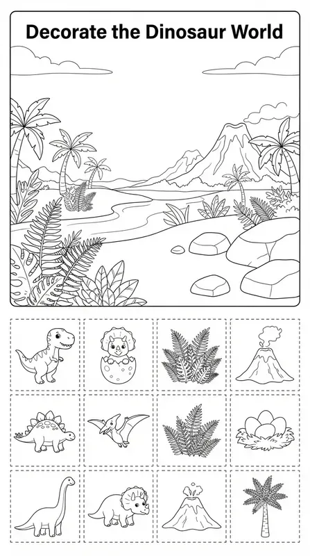 Creative Decorating Worksheets For Kids
