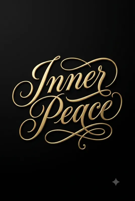 Minimalist 3D Calligraphy Typography