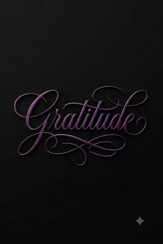 Minimalist 3D Calligraphy Typography