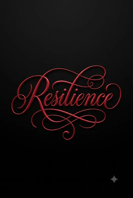 Minimalist 3D Calligraphy Typography