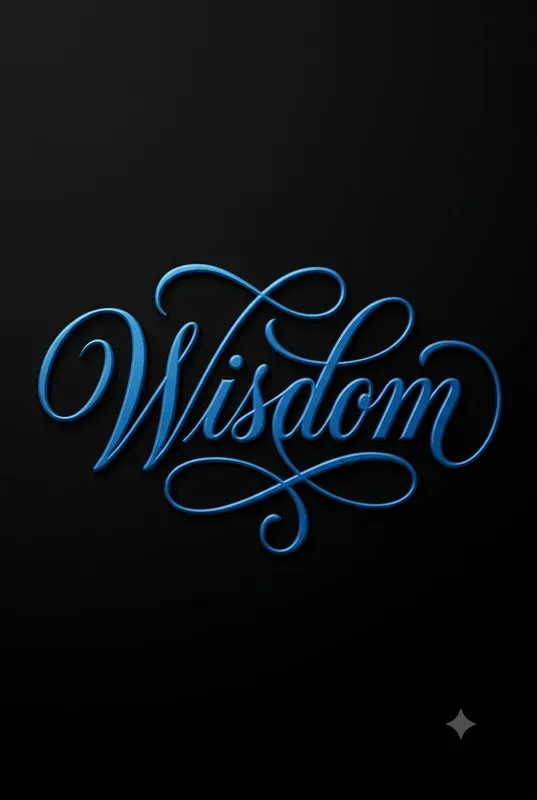 Minimalist 3D Calligraphy Typography