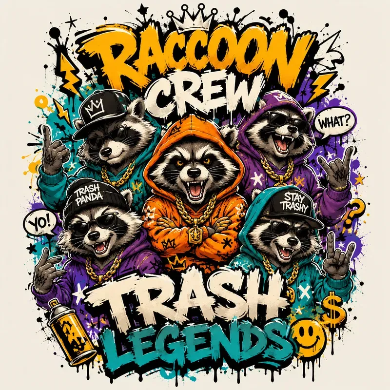 Graffiti Streetart Character Posters