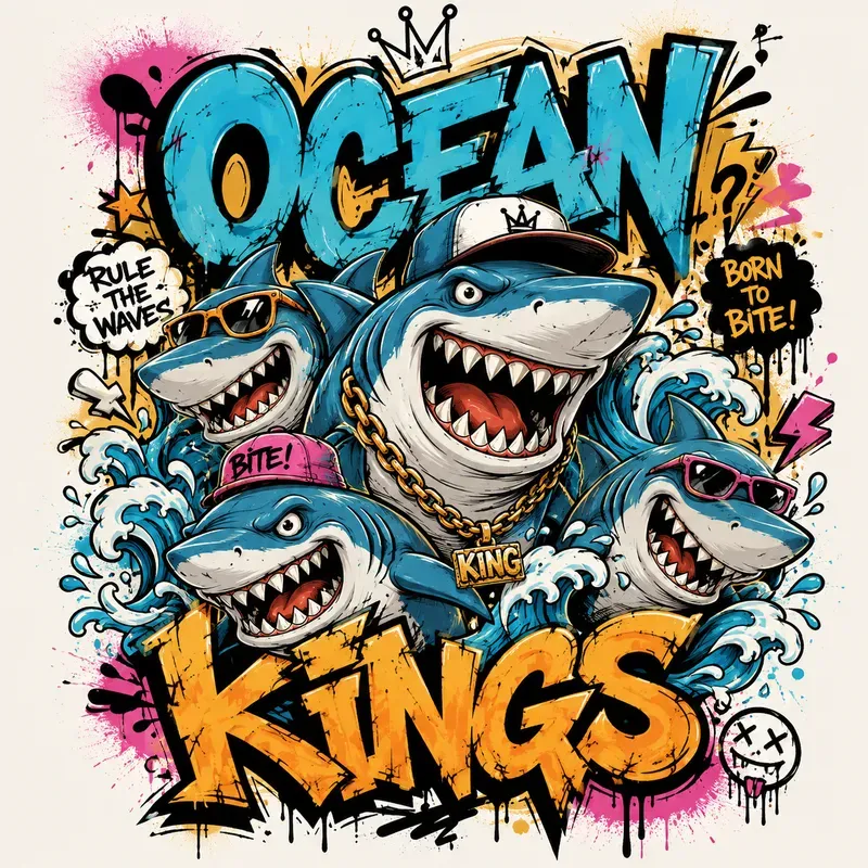 Graffiti Streetart Character Posters