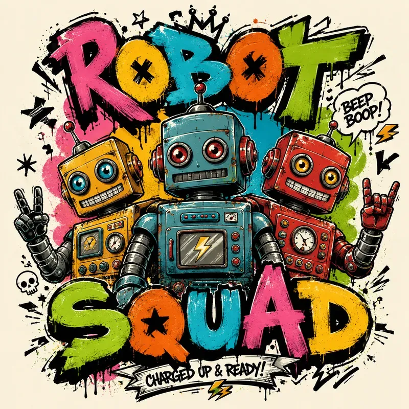 Graffiti Streetart Character Posters