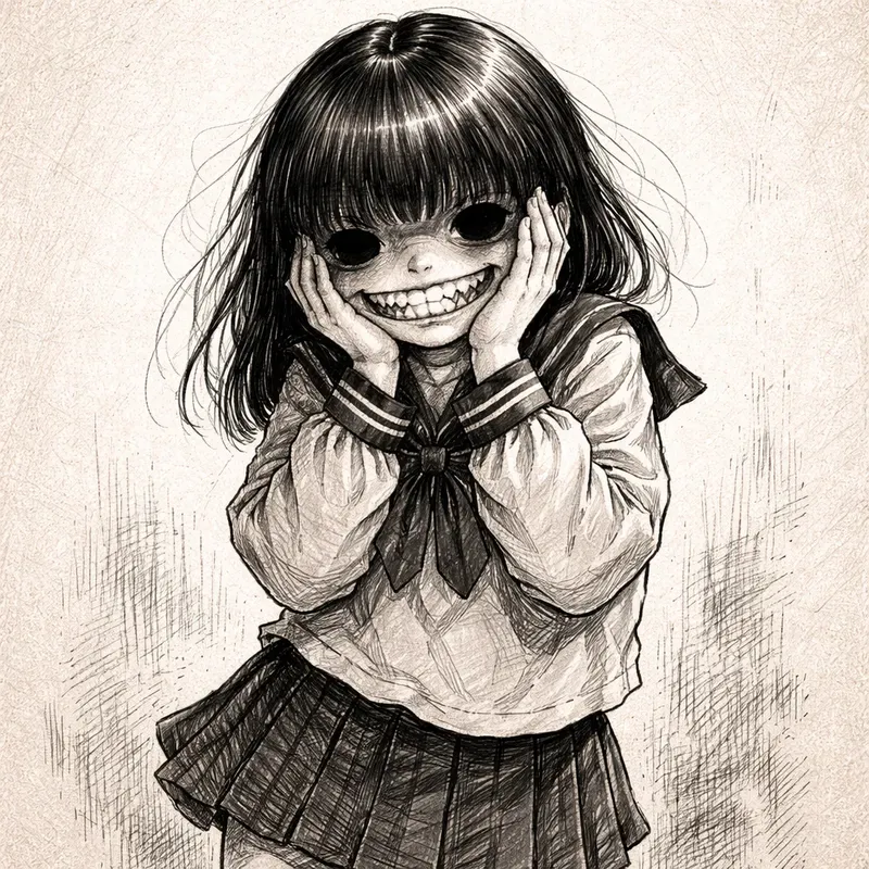 Distorted Grin Character Art Generator