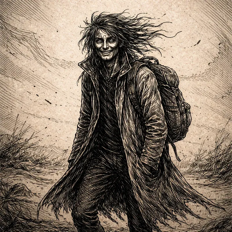 Distorted Grin Character Art Generator