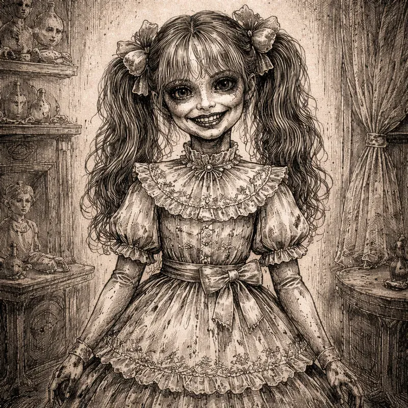 Distorted Grin Character Art Generator