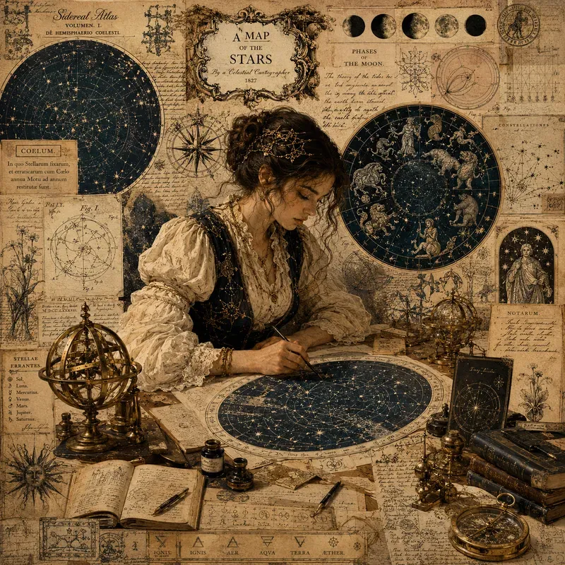 Vintage Fantasy Collage Art