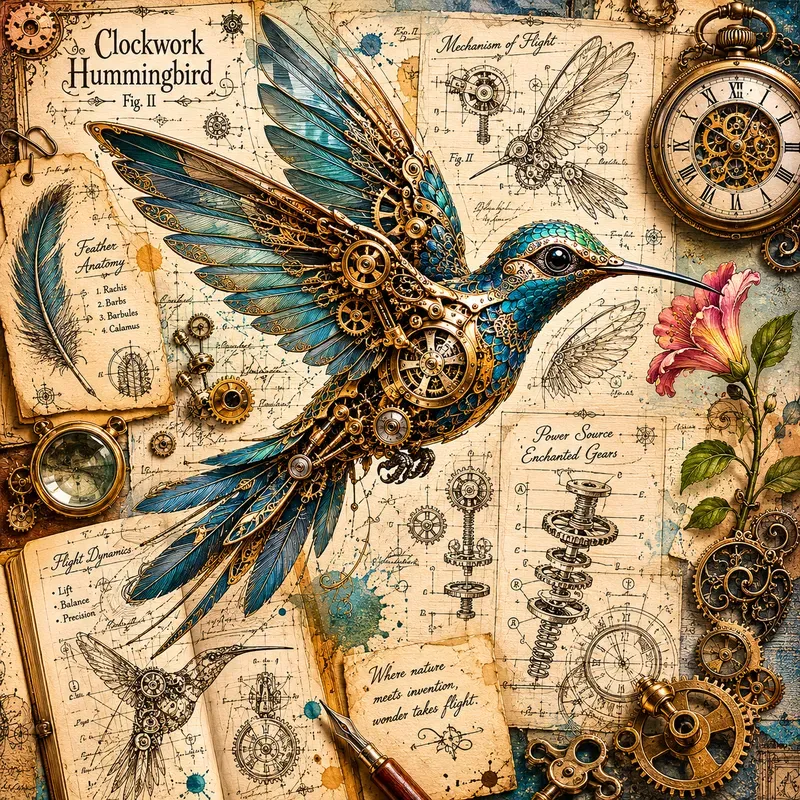 Vintage Fantasy Collage Art
