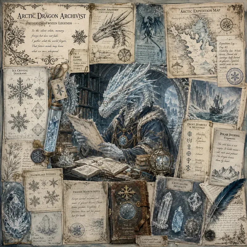 Vintage Fantasy Collage Art