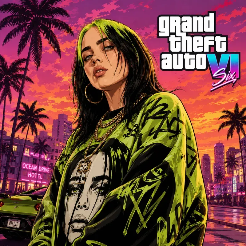 Gta 6 Celebrity Posters Iconic Characters