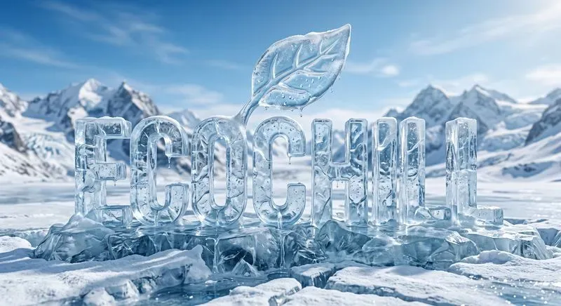 3D Ice Glacier Logo Makers