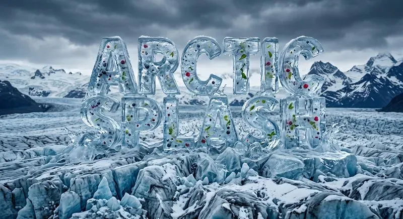 3D Ice Glacier Logo Makers