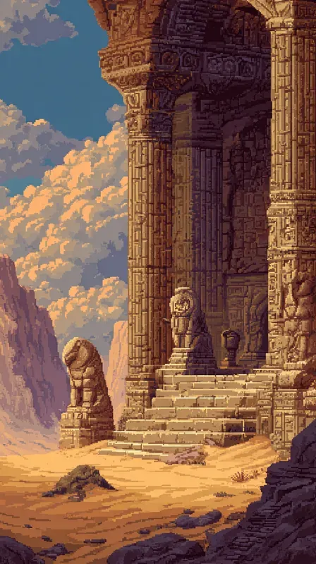 8bit Fantasy Realm Backgrounds