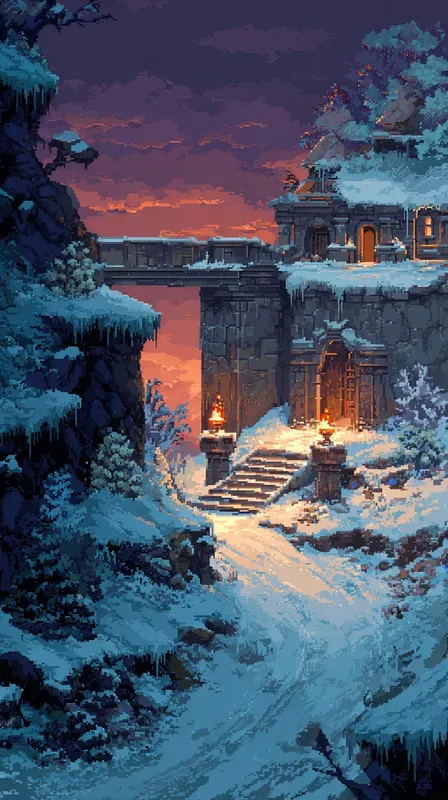 8bit Fantasy Realm Backgrounds