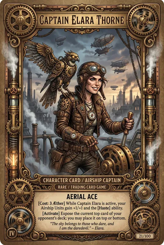 Steampunk Trading Cards