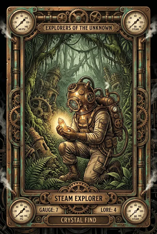 Steampunk Trading Cards
